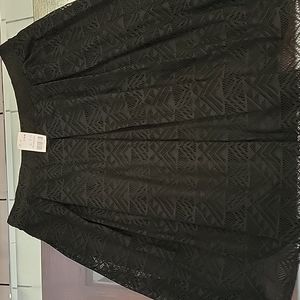 black lace skirt size 2XL